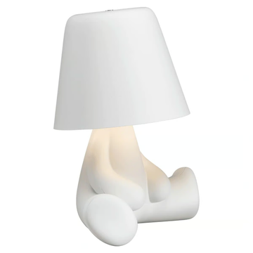 QEEBOO - SWEET BROTHERS_JOE WHITE - LED cordless rechargeable polycarbonate table lamp by In Stock - view 3
